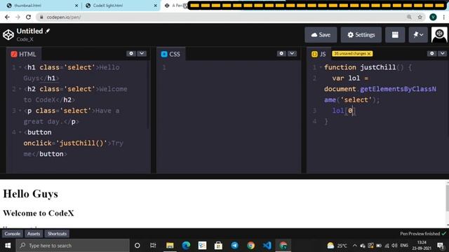 HTML DOM getElementsByClassName() method смотреть онлайн
