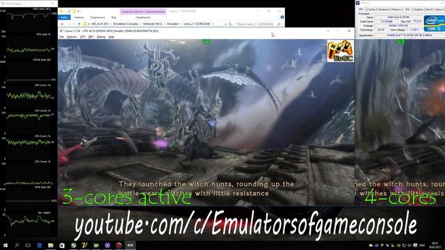 CEMU 1.7.3d Wii U Emulator - Bayonetta. How many CPU cores do you need? Performance Test #8 смотреть онлайн