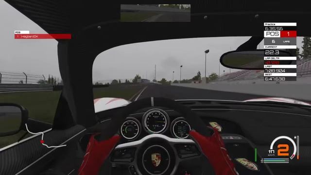 Driving the Porsche 918 Spyder at online trackday using factory setup + t500rs wheel with strong FF смотреть онлайн