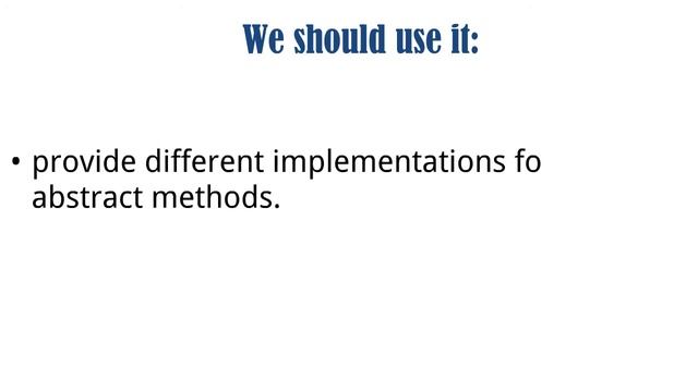 Java abstract class and method смотреть онлайн