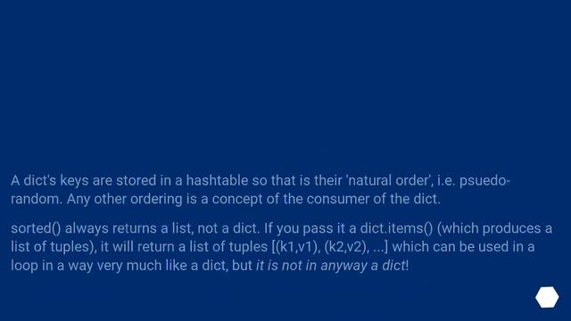 In Python, how do I iterate over a dictionary in sorted key order? смотреть онлайн
