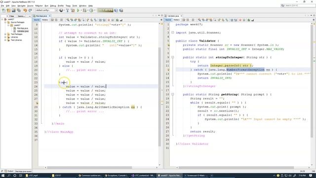 7.6 ArithmeticException, division by zero example смотреть онлайн