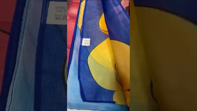 шарф шифоновый с 3D принтом 16 цветов. Размер 50*160 см. смотреть онлайн