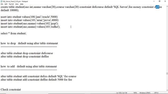 Constraints in SQL Server part 1 смотреть онлайн