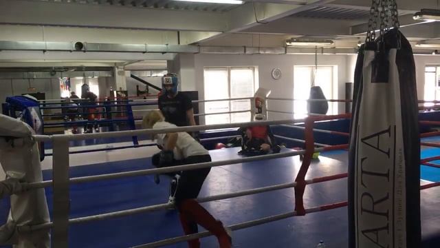 Кикбоксинг, спарринг в Global Fight Gym 23.02.19. смотреть онлайн