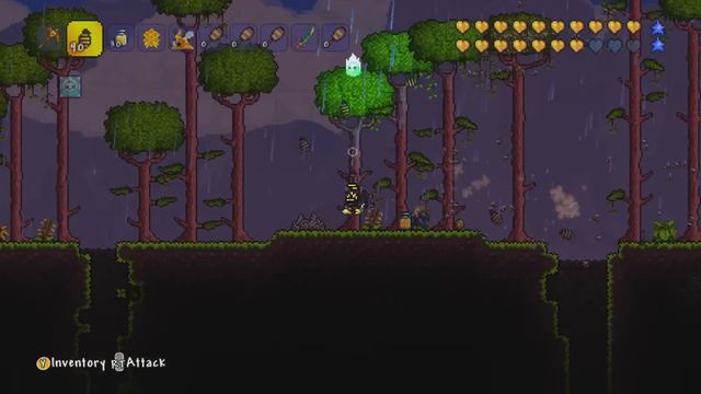 Terraria NEW 1.2.4.1 Celebration - Day 2 - Farming Queen Bee Xbox 360 смотреть онлайн