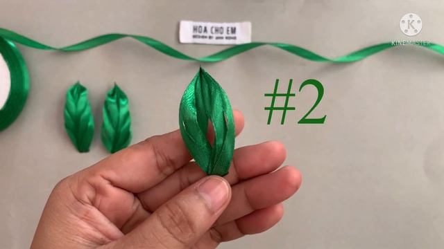 D.I.Y Satin Ribbon Leaves - Tutorial - New | Hoa cho em смотреть онлайн