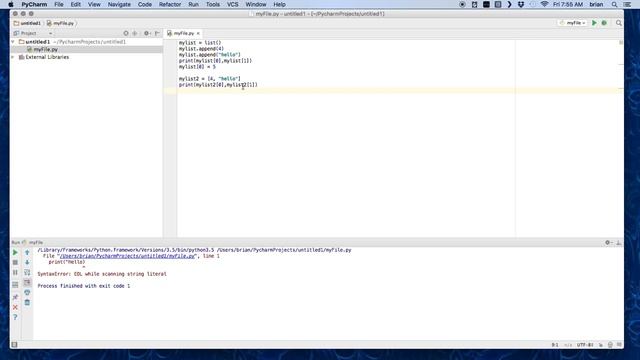 Python Set and List Syntax смотреть онлайн
