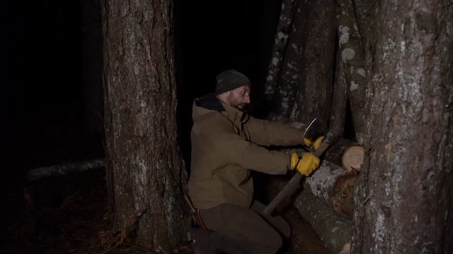 Building Alone A frame Cabin from start to finish. Off Grid living in the Wilderness.Survivor skill смотреть онлайн