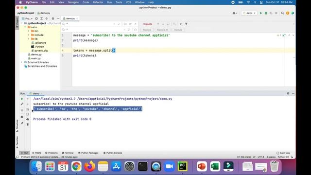 Python - The split() and join() methods - String Tutorial with Example смотреть онлайн