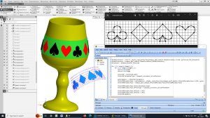 Моделирование бокала-кубка с орнаментом в Компас-3D