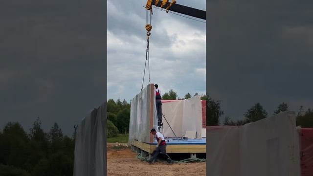 ?️ Строим ДОМ ТЕХНОНИКОЛЬ. Переходим к монтажу стеновых панелей! #строительство