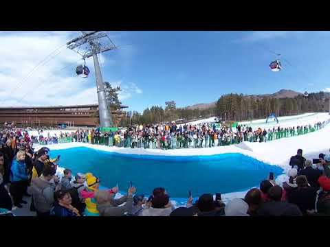 ⛷️Манжерок - Заезд в бассейн 2024 | Первые 25 минут | 360 видео смотреть онлайн