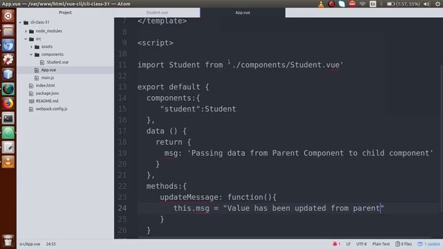 VueJs 2 Tutorial for beginners in HINDI | ENGLISH (#31) Fire Event From Child to Parent Component смотреть онлайн