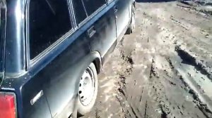 ВАЗ 2104-перегруз,или 350 кг на крыше.