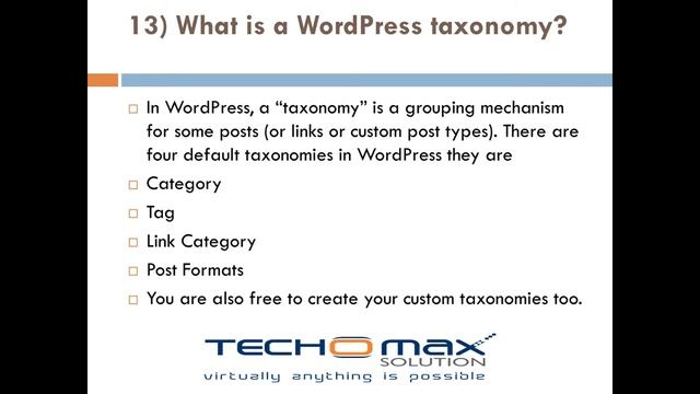 WordPress TOP 25 interview questions and answers || Techomax Solution смотреть онлайн
