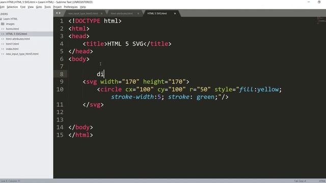 HTML5 - SVG: Scalable Vector Graphics; HTML5 SVG Tutorial смотреть онлайн