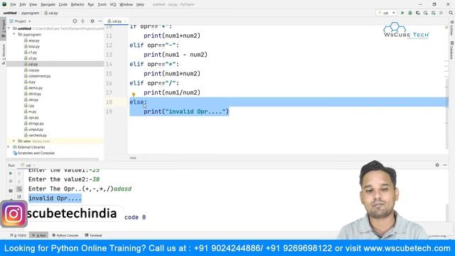 How to Make Calculator in Python (Using If Else Statement) | Tutorial for Beginners смотреть онлайн