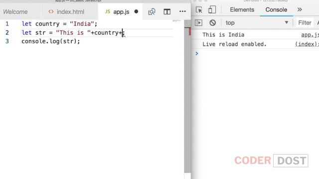 Template literal in Javascript | ES6 in Hindi - 3 #javascript #reactjs смотреть онлайн