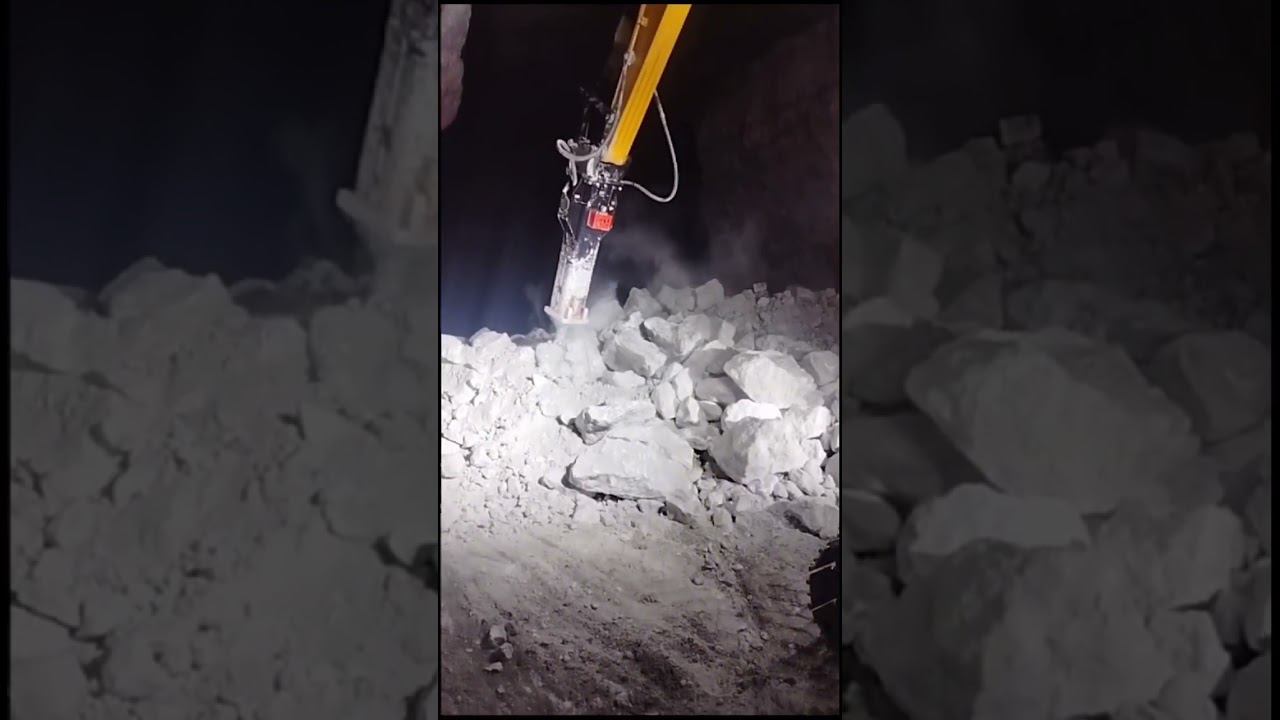 Гидромолот HammerMaster HM180. Работа без прижатия смотреть онлайн