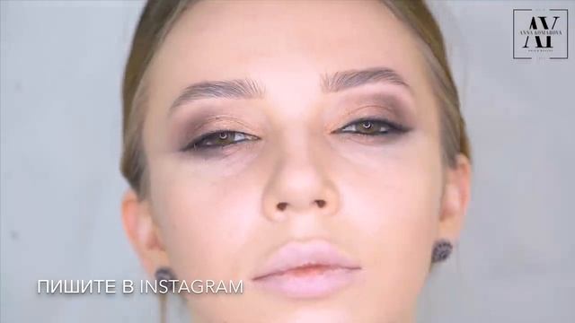 Шоколадный МАКИЯЖ пошагово. Make Up | Анна Комарова смотреть онлайн