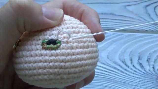 Пупс в костюме зайчика или как вышить глазки // мастер-класс Toyfabric