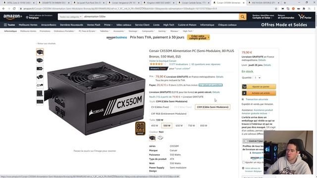Config Gamer de 550 à 800€ avec I3 10100 смотреть онлайн