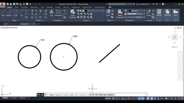 Circle Command in AutoCAD (6 Methods) | Draw Commands | Paras Khullar смотреть онлайн