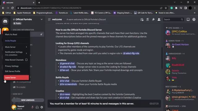 How to Leave a Discord Server смотреть онлайн