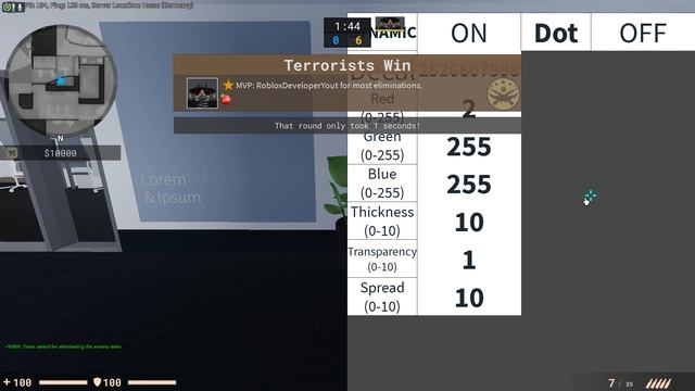 КАК НАСТРОИТЬ ПРИЦЕЛ В COUNTER BLOX (DECAL) // ROBLOX COUNTER BLOX смотреть онлайн