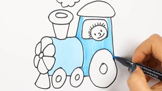Cómo Dibujar y Colorear tren colorido ? | Dibujos Para Niños con MiMi ? | Aprender Colores смотреть онлайн