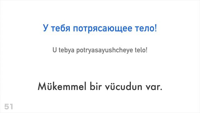 100 Olumlu Cümle +  Iltifat - Rusça + Türkçe - (ana Dil Konuşuru)