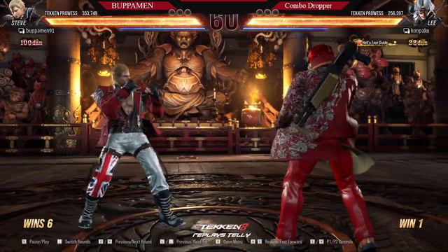 Tekken 8 ▰ BUPPAMEN91 (Rank #1 Steve Fox) Vs COMBO DROPPER (Lee Chaolan) ▰ Ranked Matches смотреть онлайн