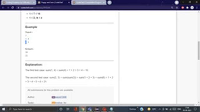 Puppy Sum || JAVA|| Codechef || смотреть онлайн