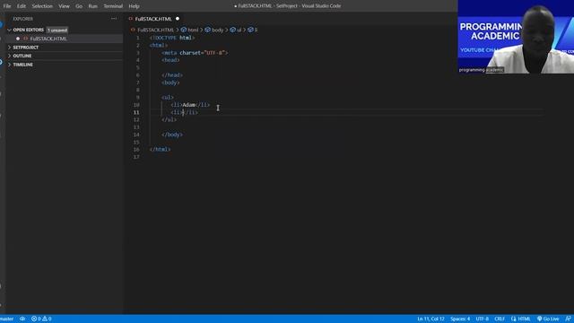 Full Course html Unordered list and ordered list for beginners смотреть онлайн