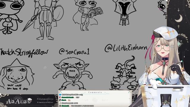 Drawing YOUR D&D Characters! (but scrunkly) 【NIJISANJI EN | Aia Amare 】 смотреть онлайн