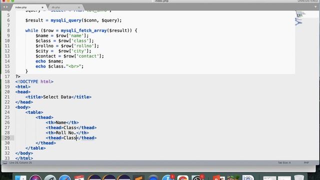 Lecture 5: Fetching Data from MySql Database using PHP смотреть онлайн