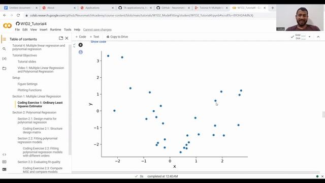 Neuromatch TA polynomial regression model смотреть онлайн