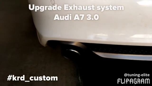 Тюнинг Краснодар спорт выхлоп Audi А7 3.0 (tuning-elite.com) смотреть онлайн