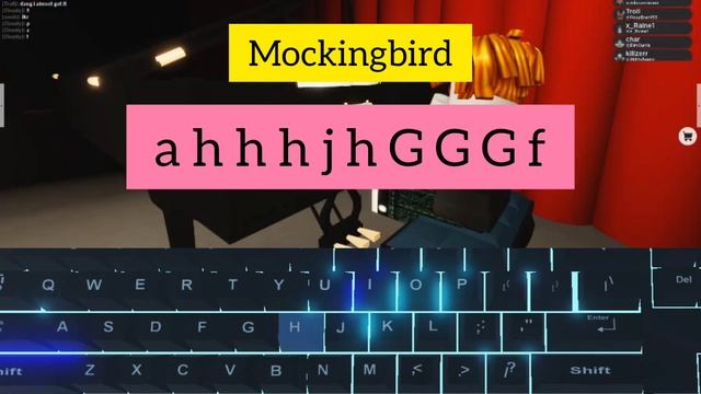 Eminem - Mockingbird (EASY Roblox Piano Tutorial w/ SHEETS) смотреть онлайн