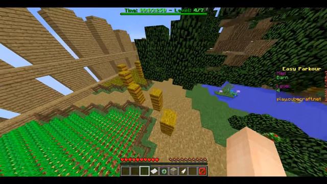 С Новым Годом !!! #5 Прохождение паркура в майнкрафт, на сервере Cubecraft! смотреть онлайн
