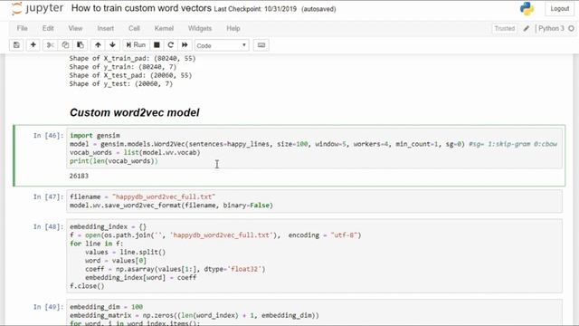 Introduction to NLP | How to Train Custom Word Vectors смотреть онлайн