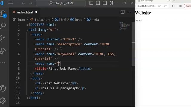 Head Tags in HTML | HTML Tutorial for Beginners | Full Course смотреть онлайн