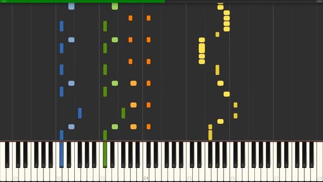 Hatsune Miku - Ievan Polkka (Synthesia Piano Cover) смотреть онлайн