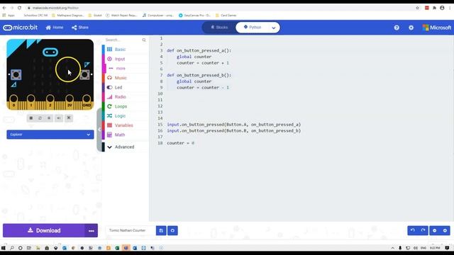 Micro:bit - Creating a Door Counter (Python) смотреть онлайн