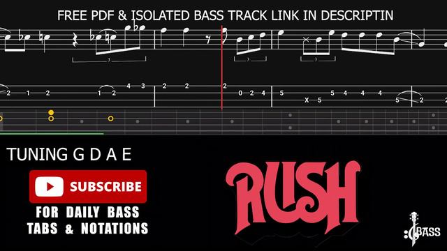 Rush - Here Again (🔴Bass Tabs | Notation)  @ChamisBass   #rushbass #basstabs #chamisbass