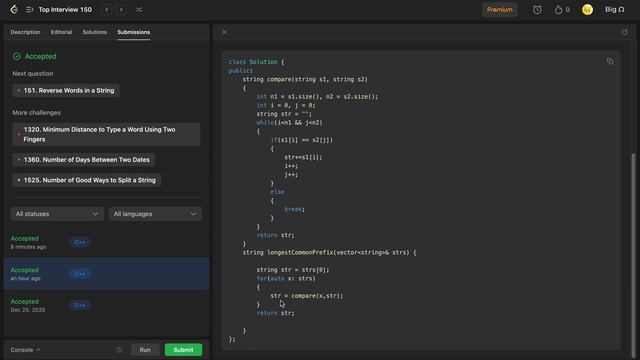 14. Longest Common Prefix || Top Interview 150 смотреть онлайн