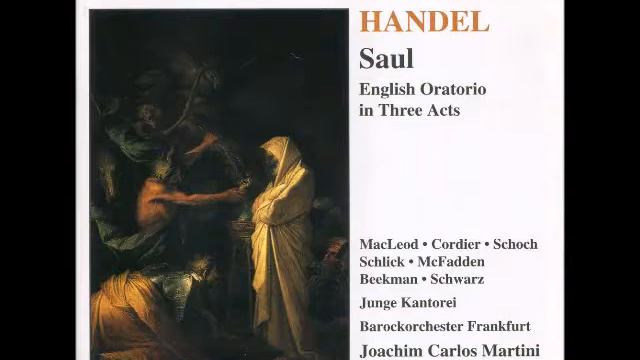 Handel  Saul English Oratorio In Three Acts   C Libreto