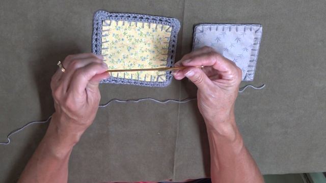 How to Crochet Quilt Squares Together - Fusion Crochet and Fabric Quilt смотреть онлайн