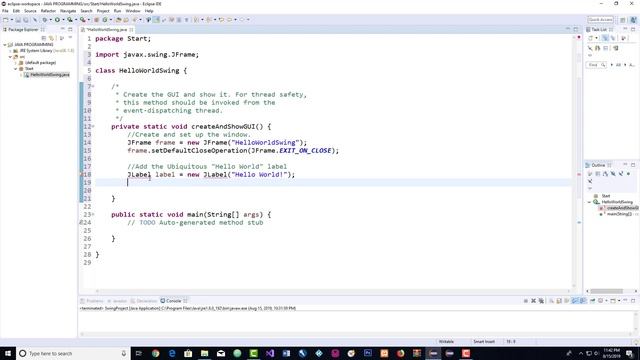 Java Programming For Beginners: Working With Java Swing смотреть онлайн
